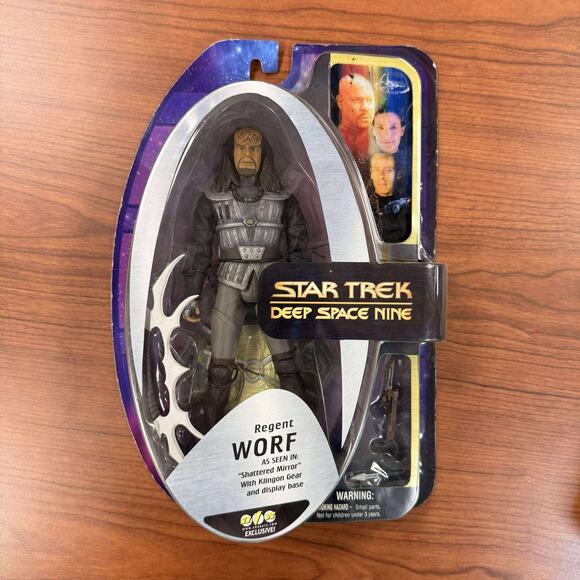 Art Asylum Star Trek Deep Space Nine MOC 2005 Regent Worf AFX Exclusive - Picture 1 of 6